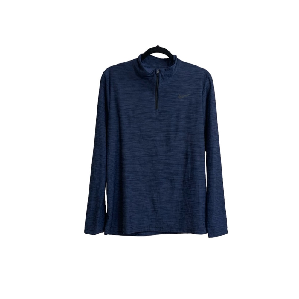 Men’s Nike Blue/Black 1/4 Zip Dri-Fit Pullover Size S